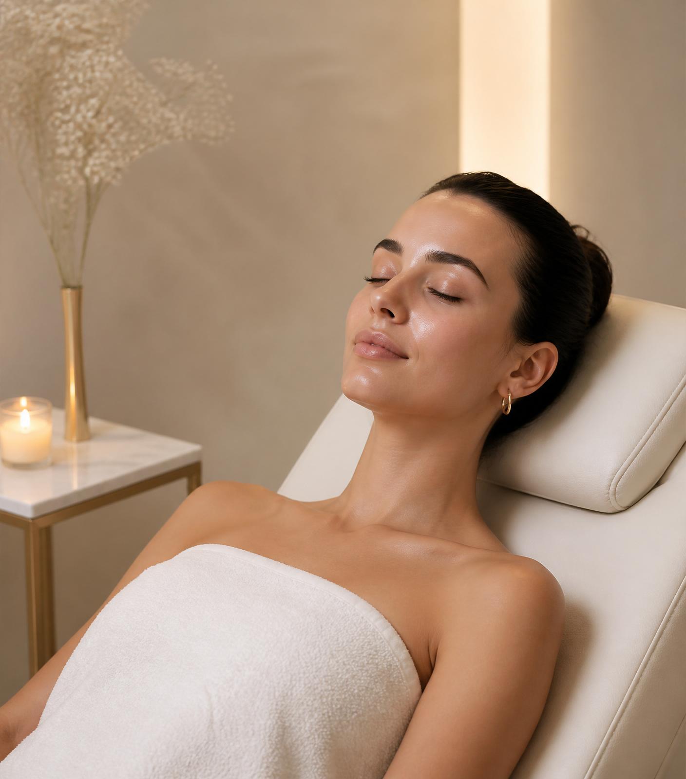 Woman receiving aesthetic skin treatment at ReShape Clinic in Ireland